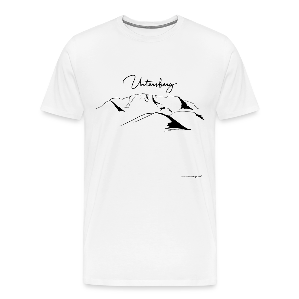 Männer Premium T-Shirt in verschiedenen Farben Untersberg in Schwarz - white