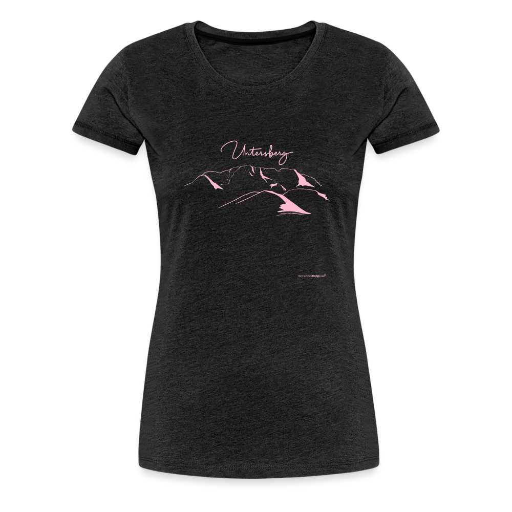 Frauen Premium T-Shirt in versch. Farben Untersberg in Rosa - Anthrazit