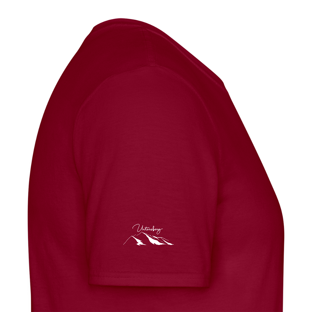 Untersberg Männer Premium T-Shirt vers. Farben 4xDruck Weiss - Ziegelrot