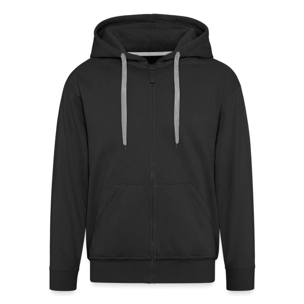 Männer Premium Kapuzenjacke - Schwarz