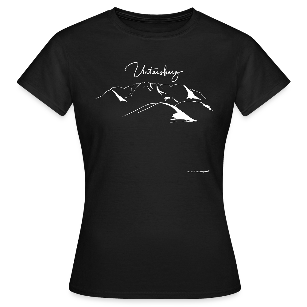 Untersberg Frauen Premium T-Shirt vers. Farben 4xDruck Weiss - Schwarz