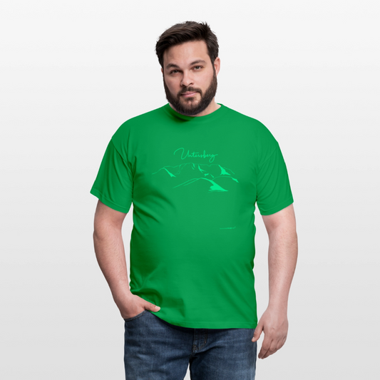 Untersberg Männer Premium T-Shirt Kellygrün 1xDruck Neongrün - Kelly Green