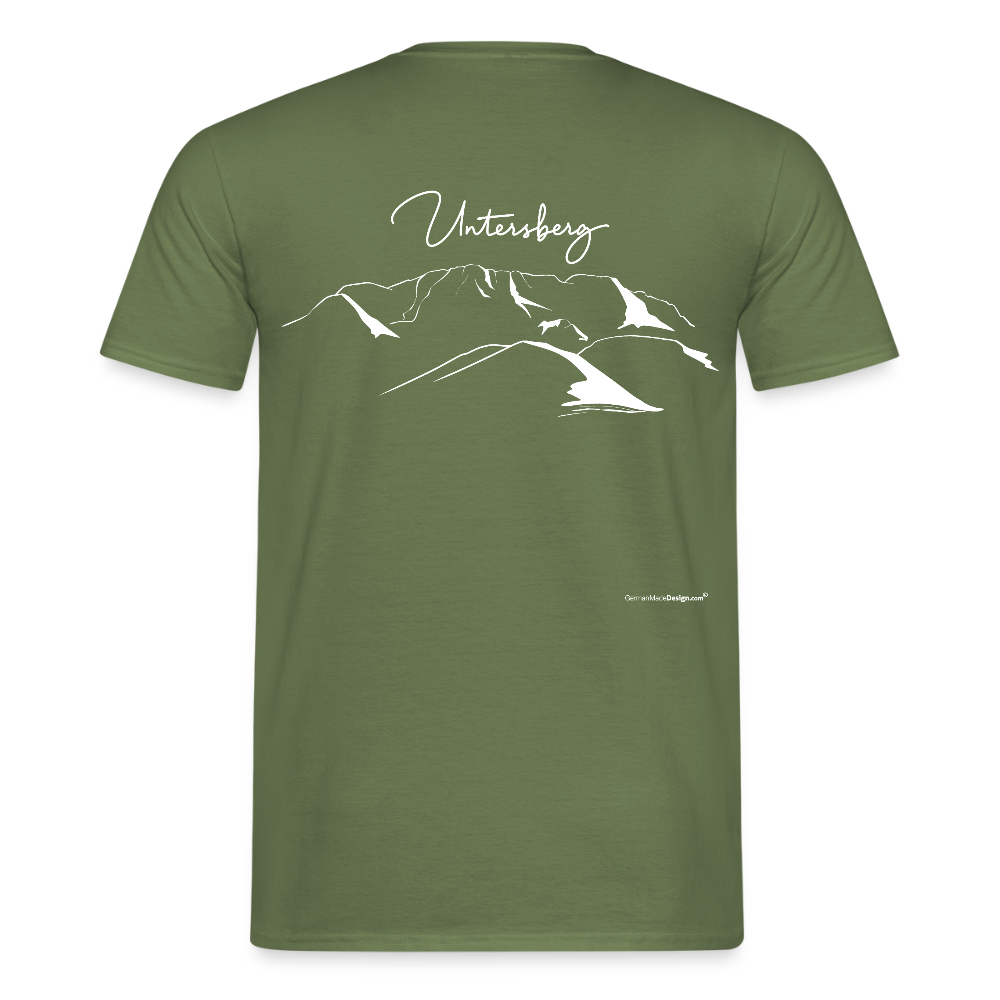 UNTERSBERG Schriftzug - Männer T-Shirt Premium Qualität - Militärgrün