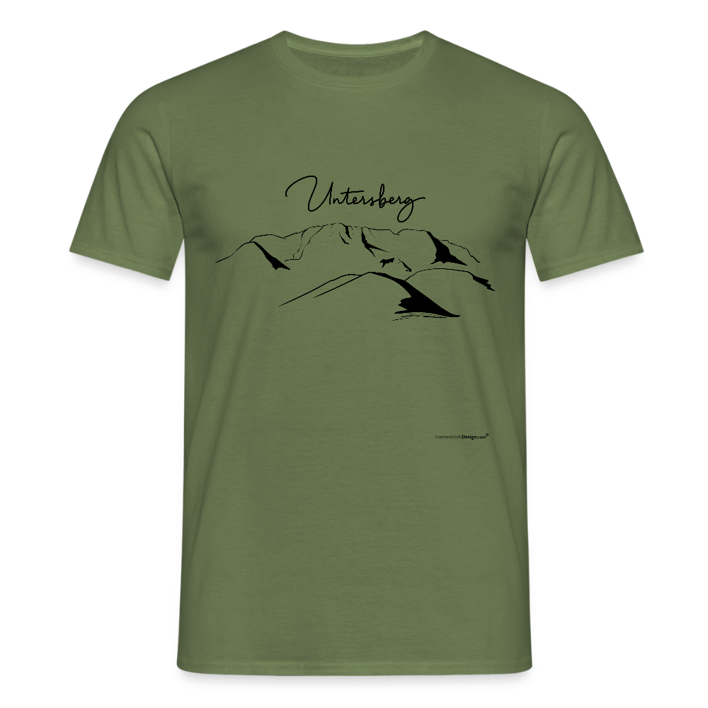 Untersberg Männer Premium T-Shirt vers. Farben 2xDruck Schwarz - Militärgrün