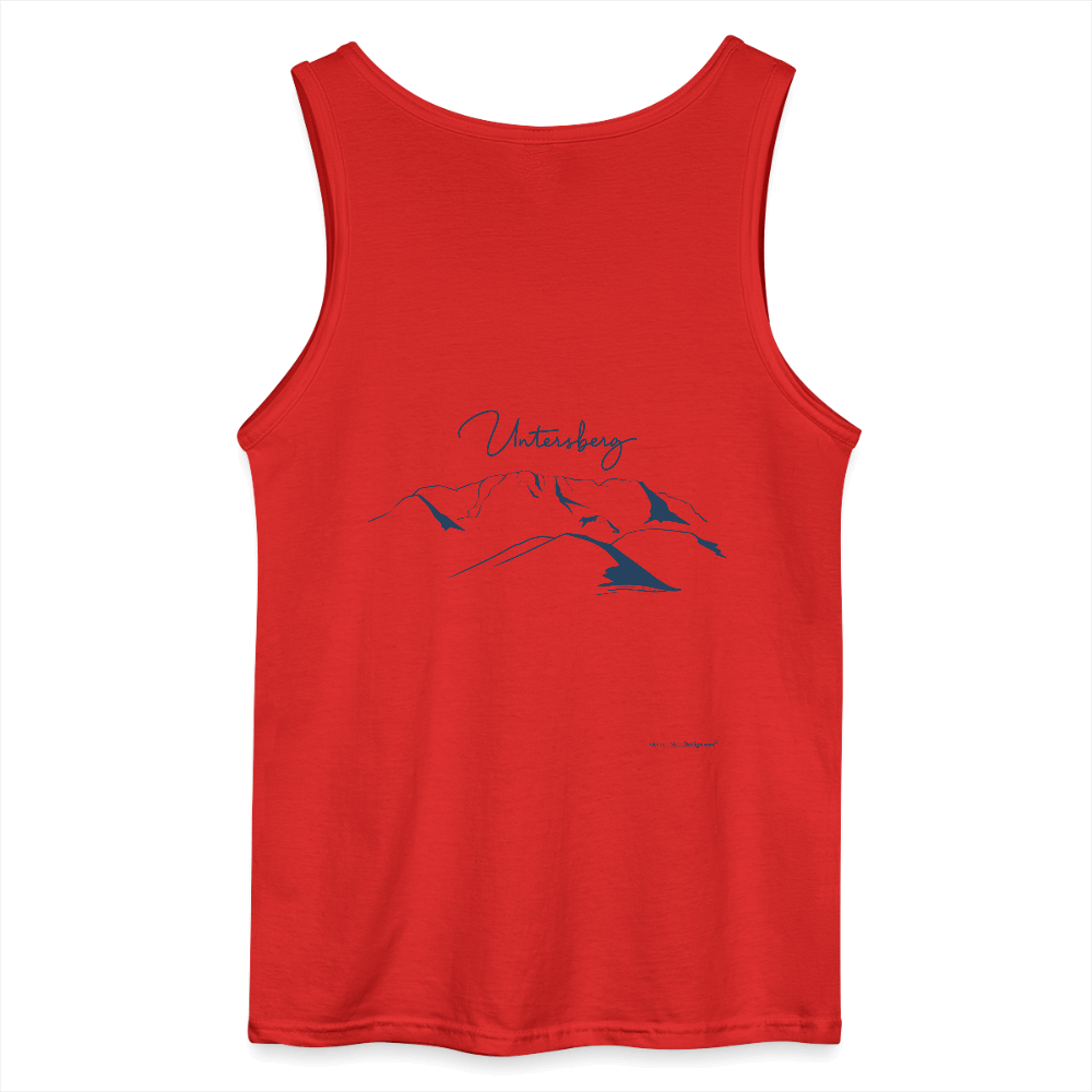 Untersberg Männer Tank Top vers. Farben 2xDruck schwarz - Rot