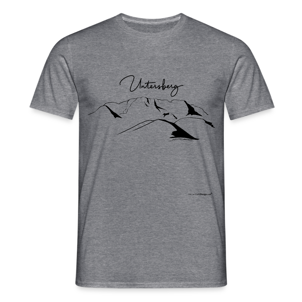Untersberg Männer Premium T-Shirt in vers. Farben 1xDruck Schwarz - Graphit meliert
