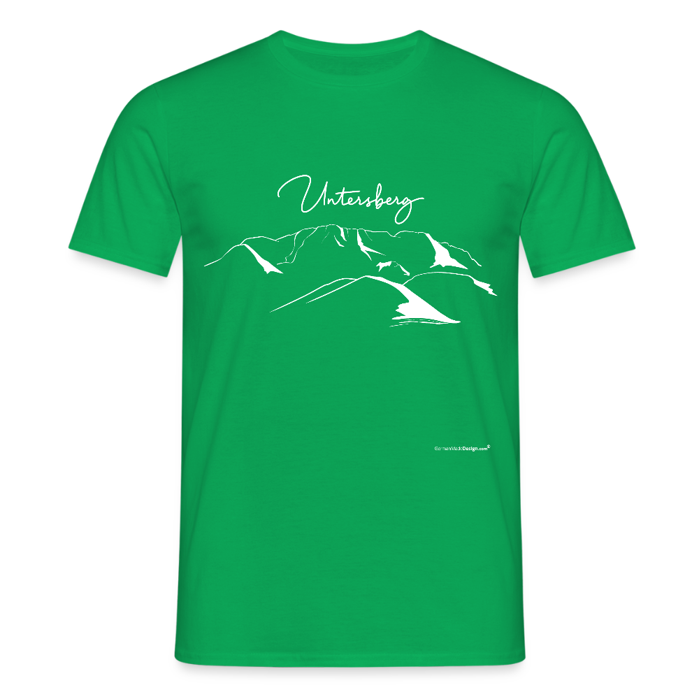 Untersberg Männer Premium T-Shirt in vers. Farben 1xDruck Weiss - Kelly Green