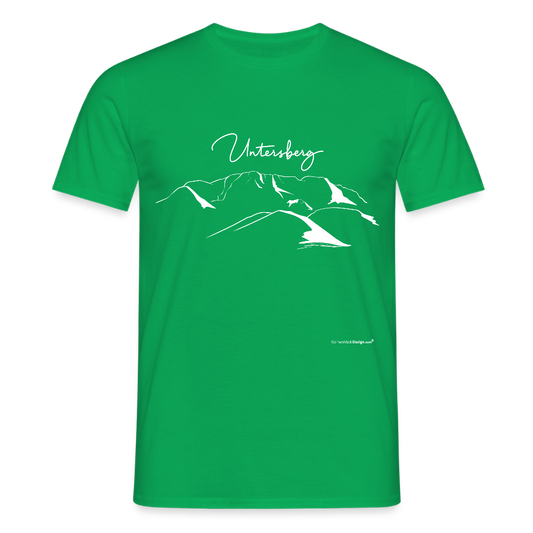 Untersberg Männer Premium T-Shirt in vers. Farben 1xDruck Weiss - Kelly Green