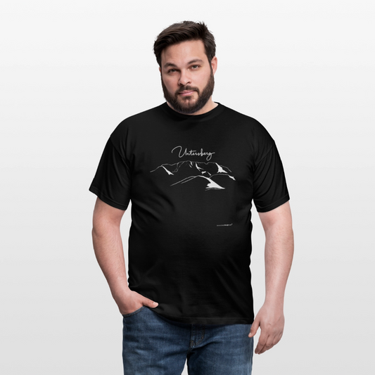 Untersberg Männer Premium T-Shirt in vers. Farben 1xDruck Weiss - Schwarz