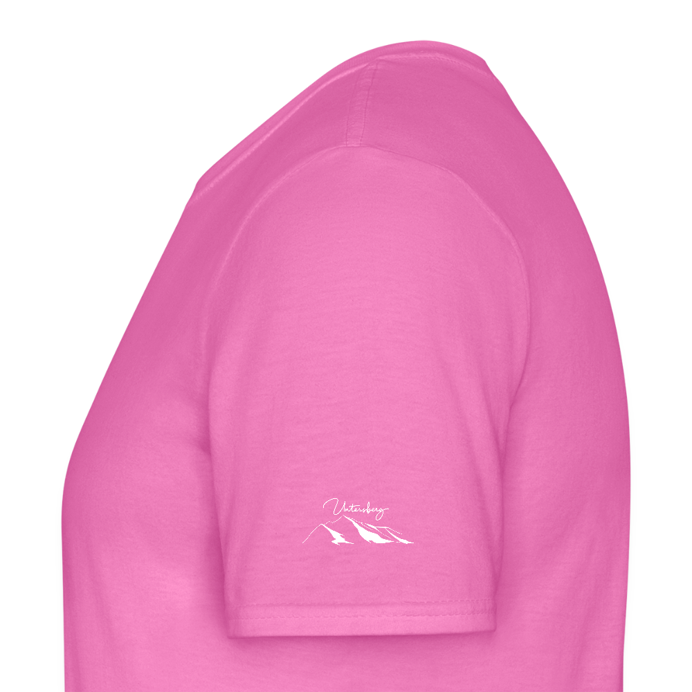 Untersberg Männer Premium T-Shirt vers. Farben 4xDruck Weiss - Pink