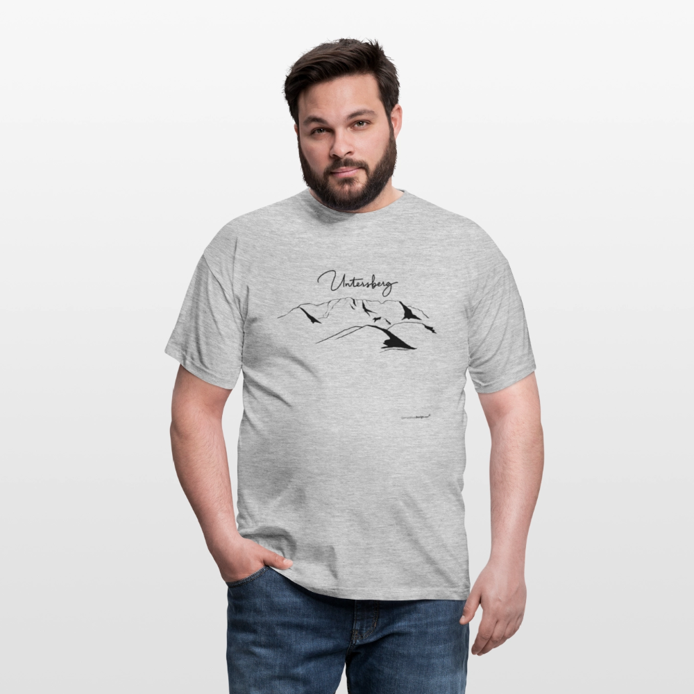 Untersberg Männer Premium T-Shirt in vers. Farben 1xDruck Schwarz - Grau meliert