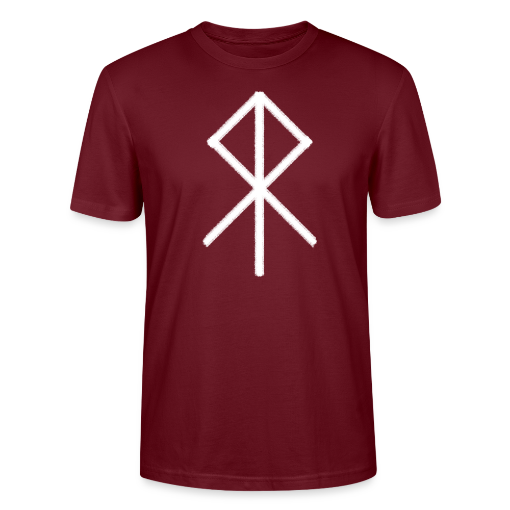 SOR - Runen Männer Bio-T-Shirt - Burgunderrot