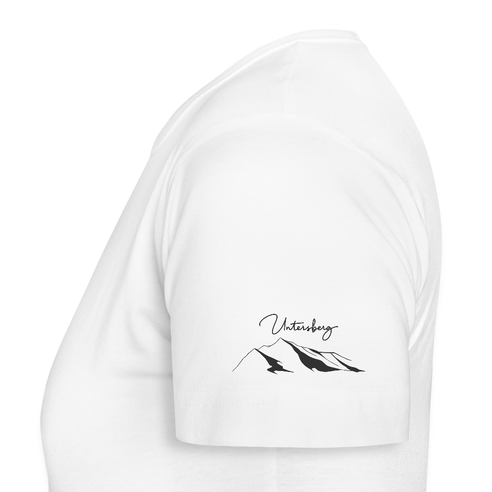 Untersberg Frauen Premium T-Shirt Weiss 4xDruck schwarz - Weiß