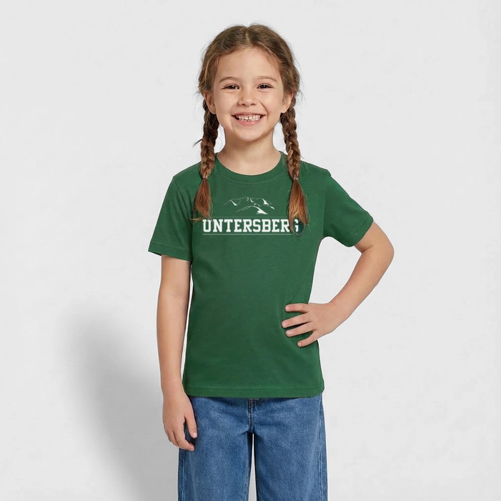 Kinder Untersberg T-Shirt von Russell - Flaschengrün