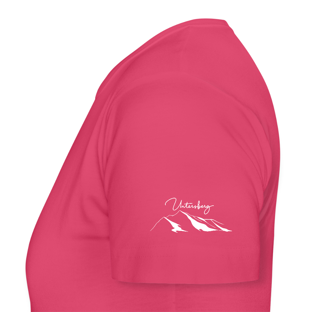 Untersberg Frauen Premium T-Shirt vers. Farben 4xDruck Weiss - Azalea