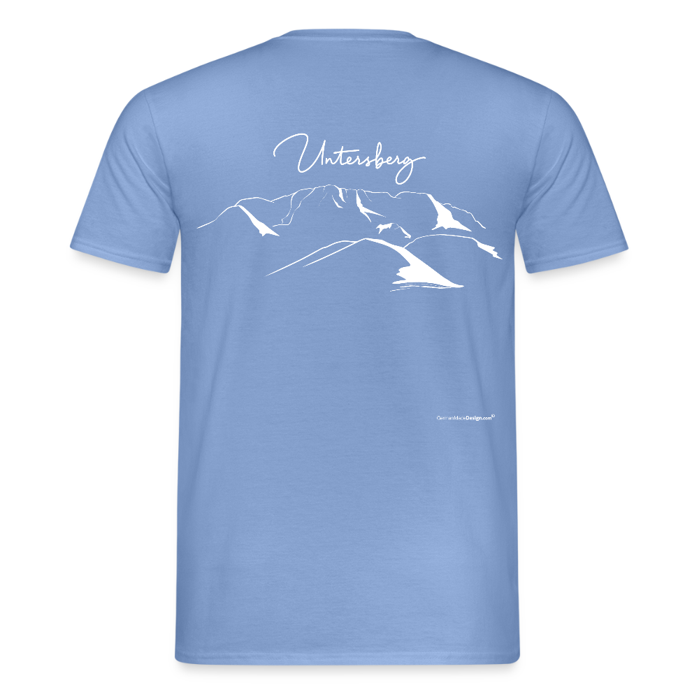 UNTERSBERG Schriftzug - Männer T-Shirt Premium Qualität - carolina blue