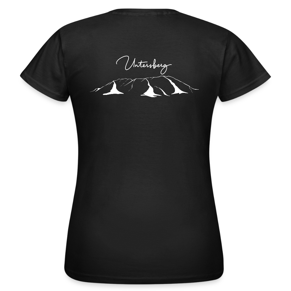 Untersberg Frauen Premium T-Shirt vers. Farben 4xDruck Weiss - Schwarz