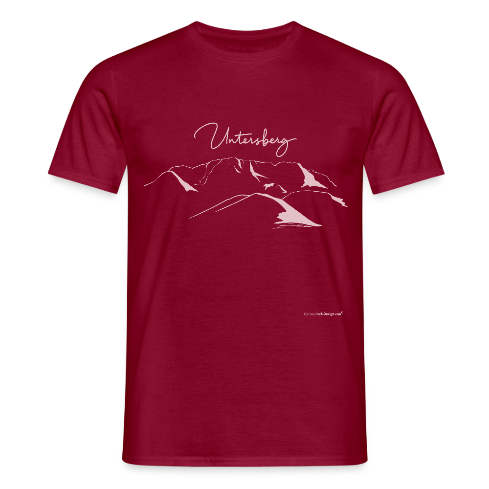 Untersberg Männer Premium T-Shirt Ziegelrot 1xDruck Rosé - Ziegelrot