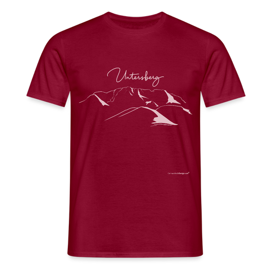 Untersberg Männer Premium T-Shirt Ziegelrot 1xDruck Rosé - Ziegelrot