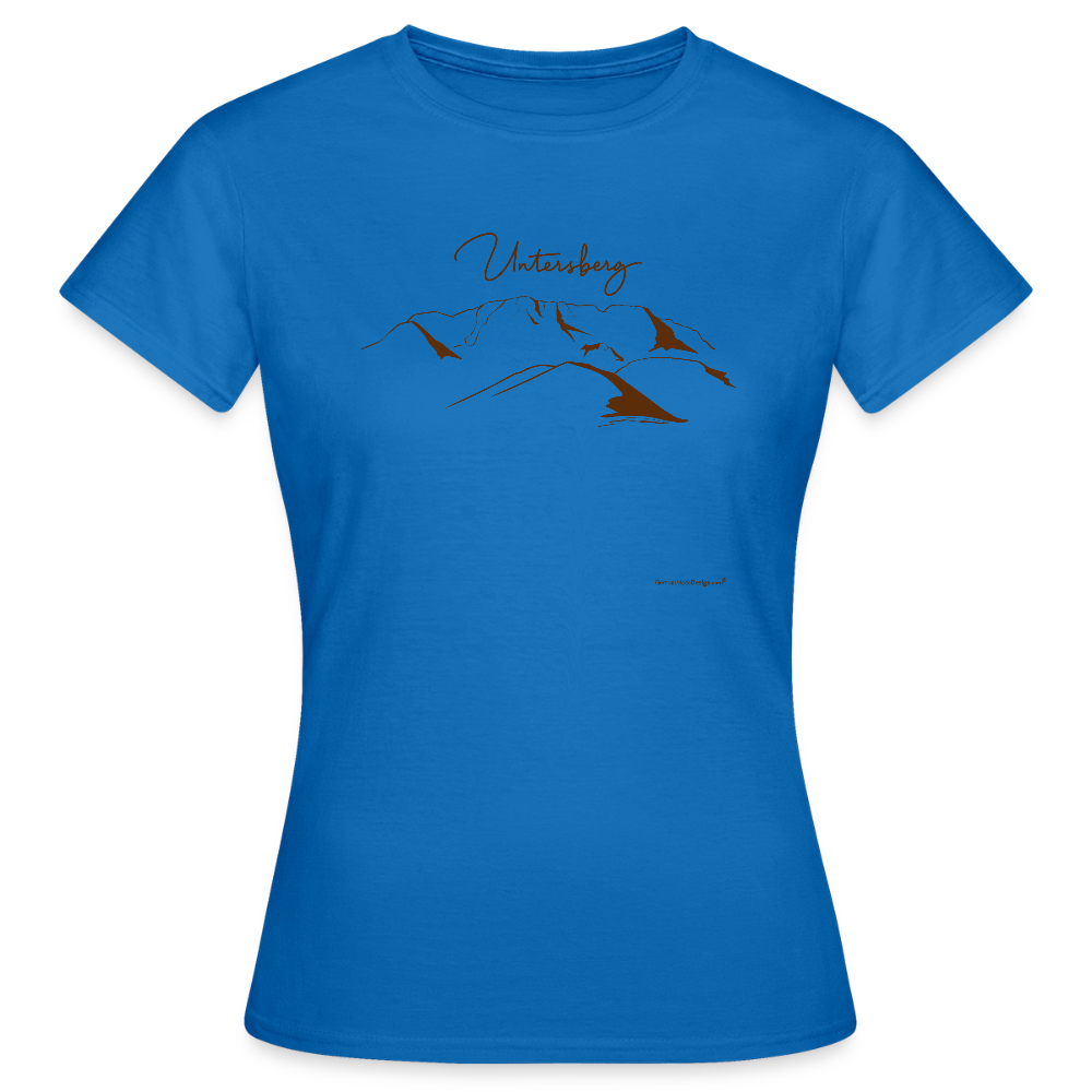Untersberg Frauen Premium T-Shirt in vers. Farben Schokobraun - Royalblau