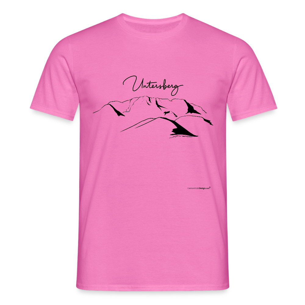Untersberg Männer Premium T-Shirt vers. Farben 2xDruck Schwarz - Pink