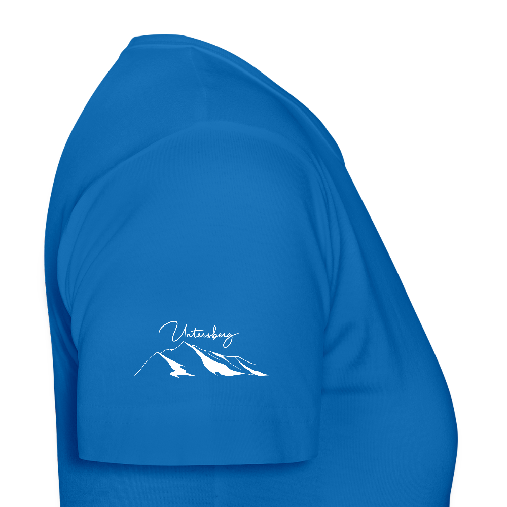 Untersberg Frauen Premium T-Shirt vers. Farben 4xDruck Weiss - Royalblau