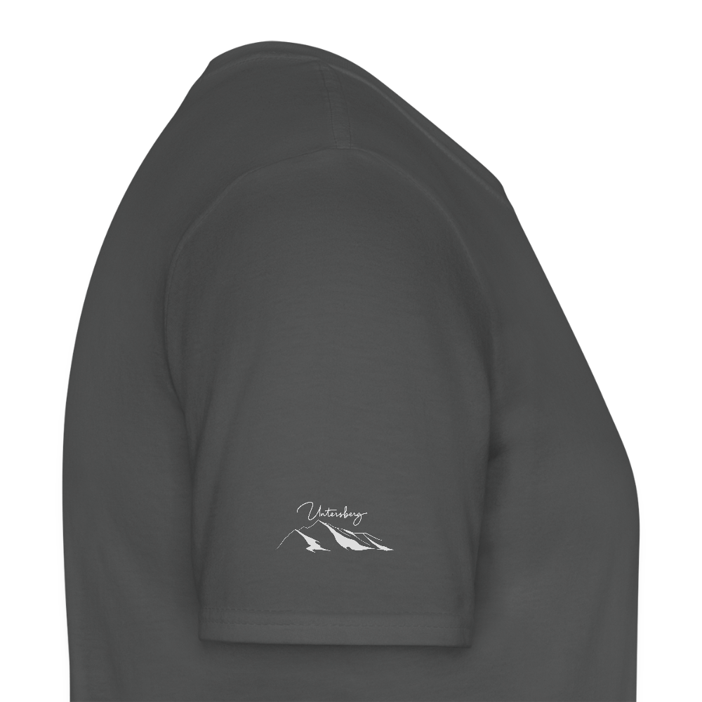 Untersberg Männer Premium T-Shirt Antrazith 4xDruck Hellgrau - Anthrazit
