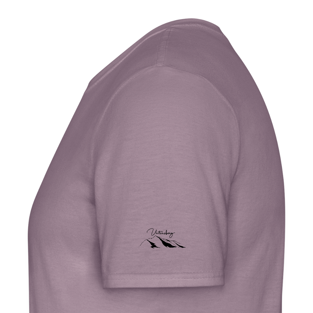 Untersberg Männer Premium T-Shirt vers. Farben 4xDruck Schwarz - Lilagrau 