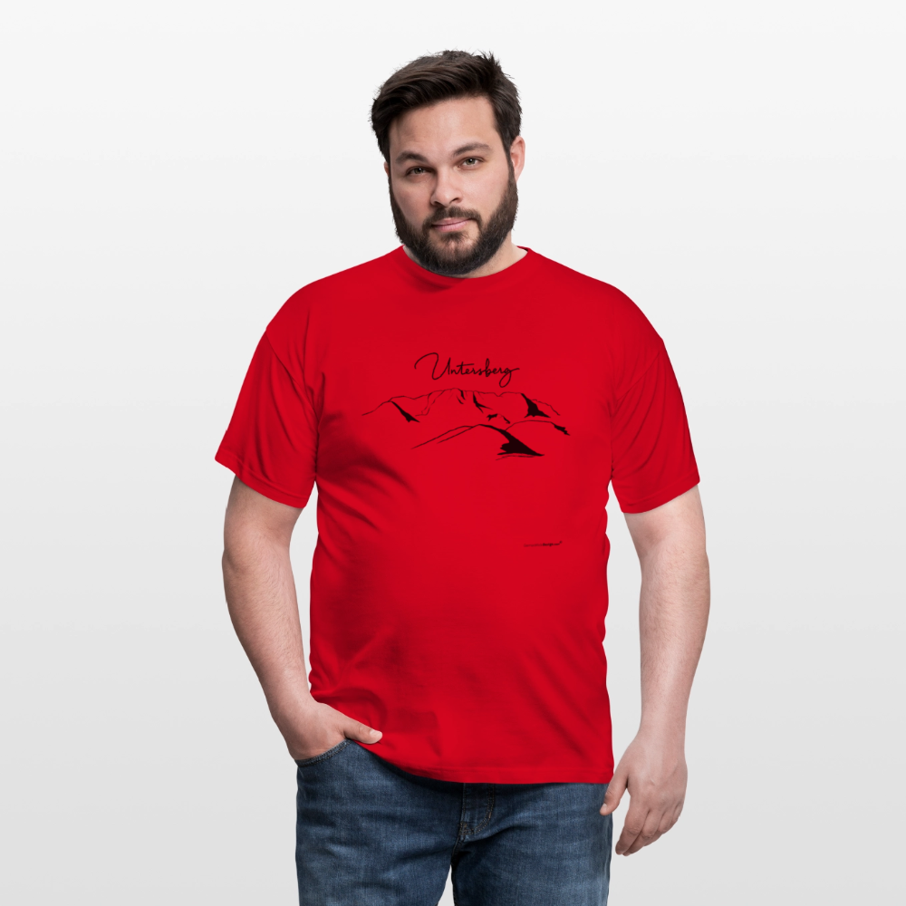 Untersberg Männer Premium T-Shirt in vers. Farben 1xDruck Schwarz - Rot