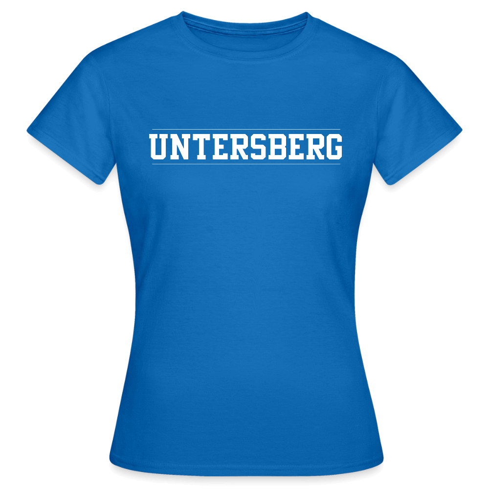 Untersberg Frauen T-Shirt vers. Farben 2xDruck weiß - Royalblau