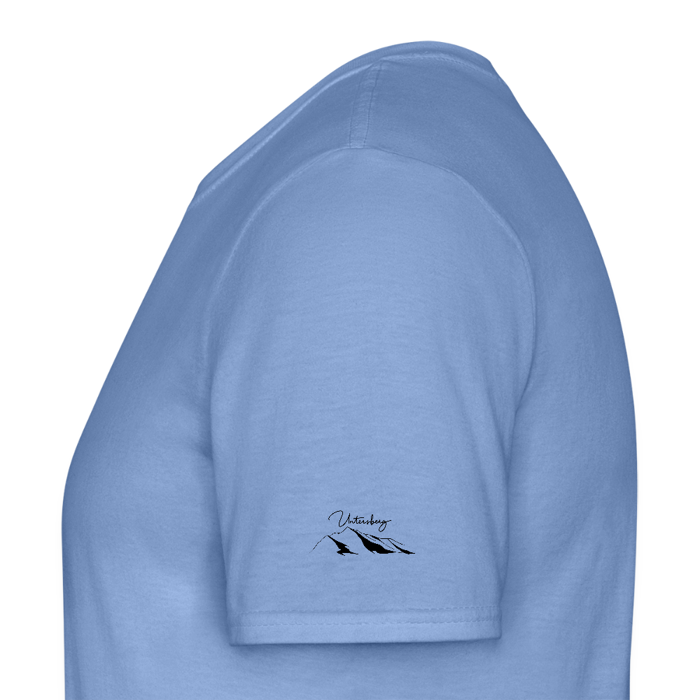 Untersberg Männer Premium T-Shirt vers. Farben 4xDruck Schwarz - carolina blue