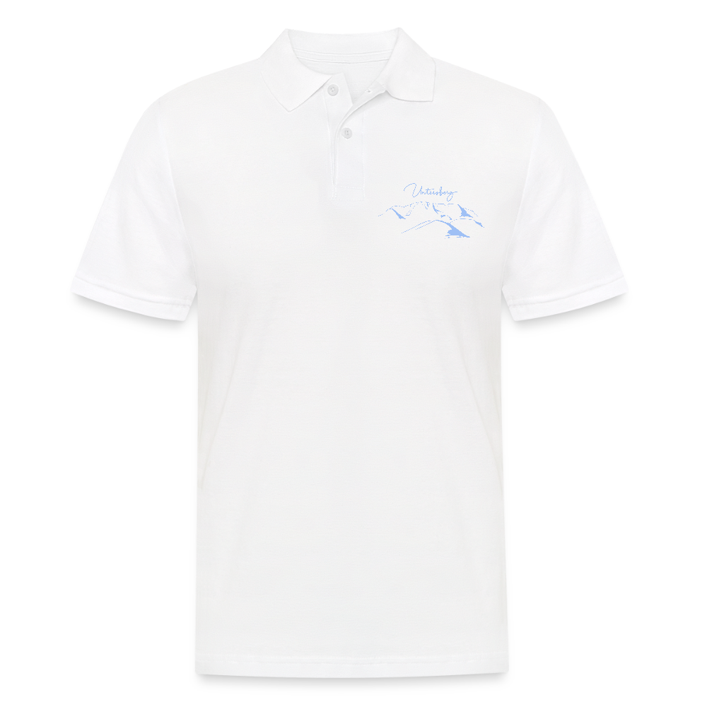 Männer Poloshirt Untersberg in Navyblau - Weiß