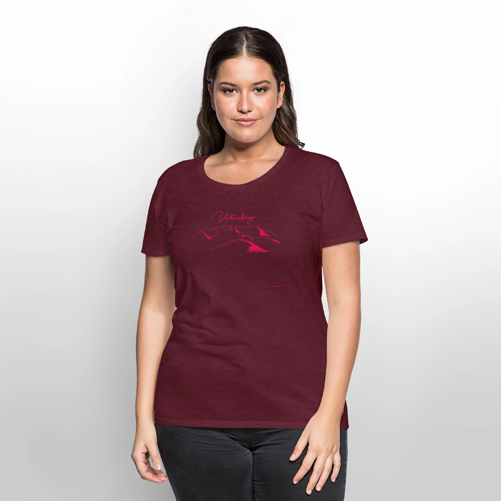 Untersberg Frauen Premium T-Shirt vers. Farben Pink - Burgunderrot