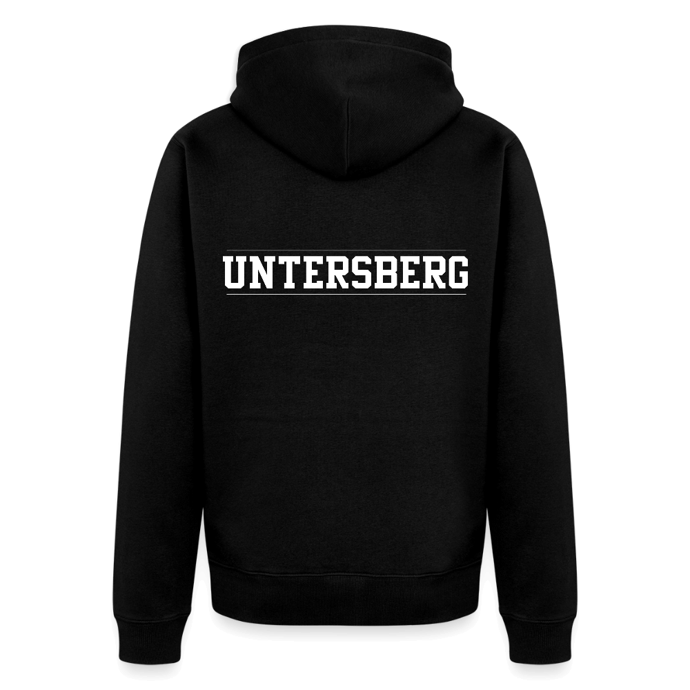 Untersberg Männer Premium Kapuzenjacke - Schwarz