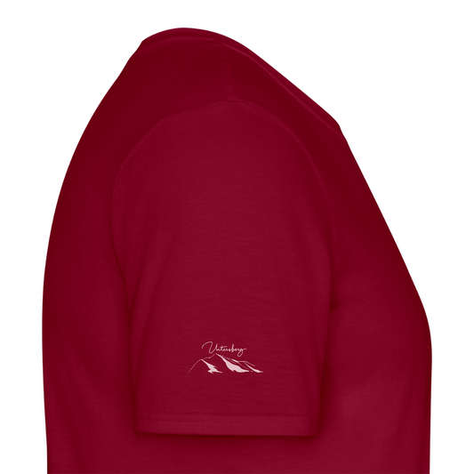 Untersberg Männer Premium T-Shirt Ziegelrot 4xDruck Rosé - Ziegelrot
