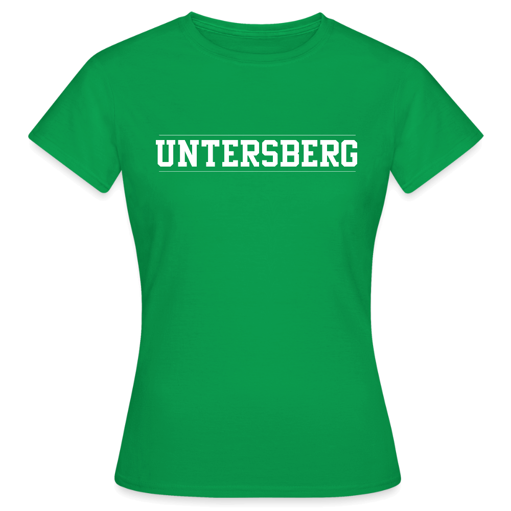 Untersberg Frauen T-Shirt vers. Farben 2xDruck weiß - Kelly Green