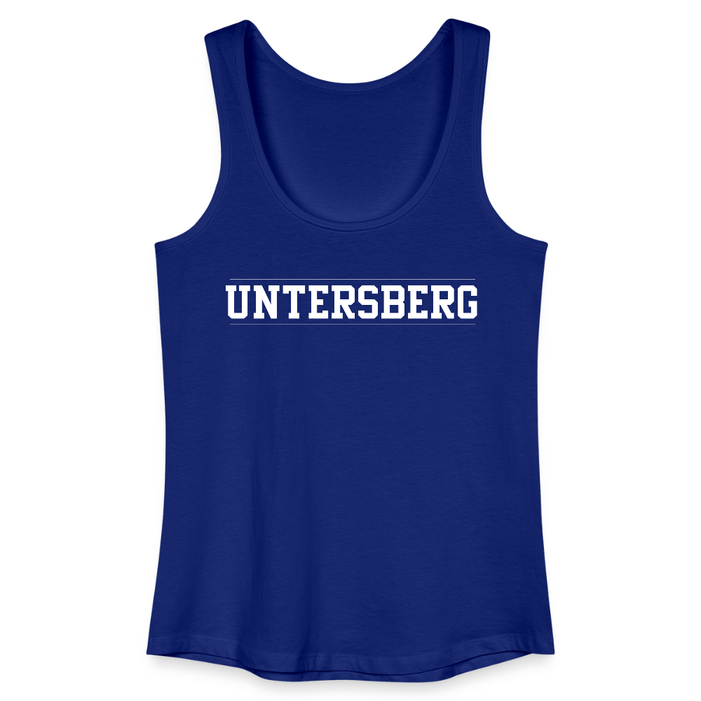 Untersberg Frauen Bio Tank Top vers. Farben 2xDruck weiss - Königsblau