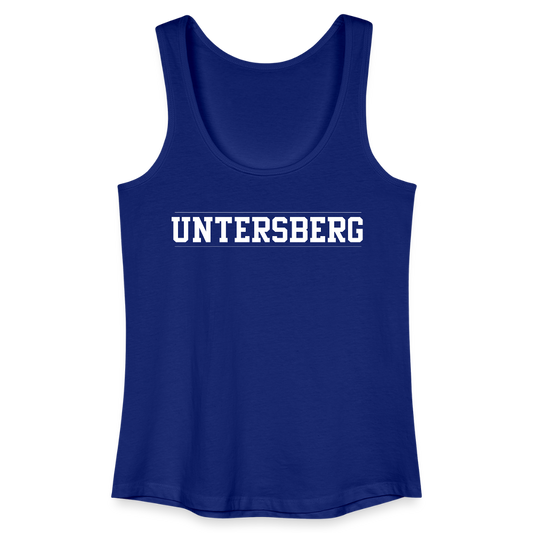 Untersberg Frauen Bio Tank Top vers. Farben 2xDruck weiss - Königsblau