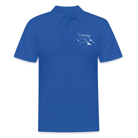 Untersberg Männer Poloshirt Royalblau 2xDruck weiß - Royalblau