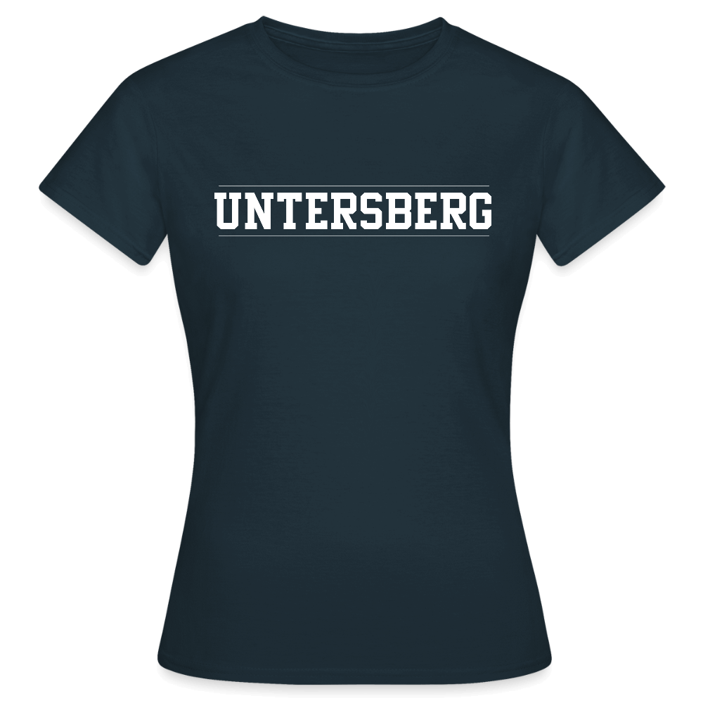 Untersberg Frauen T-Shirt vers. Farben 2xDruck weiß - Navy