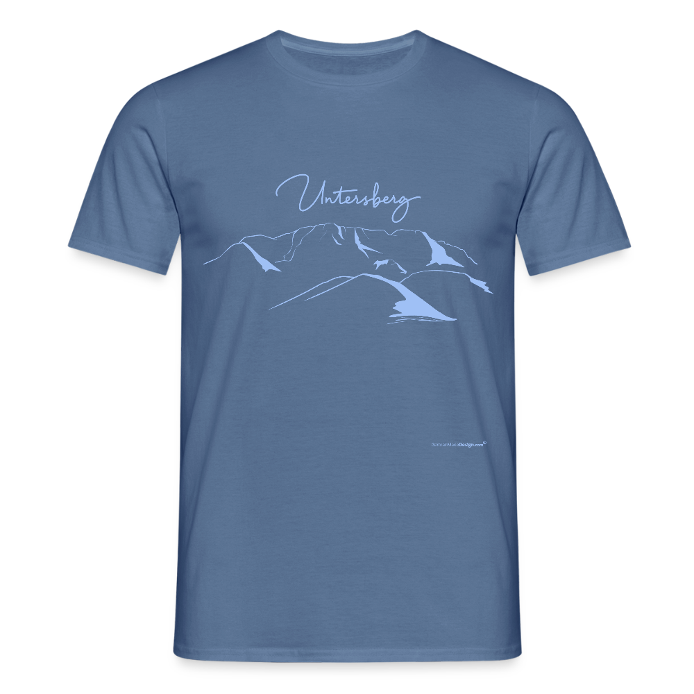 Untersberg Männer Premium T-Shirt Taubenblau 1xDruck Himmelblau - Taubenblau 