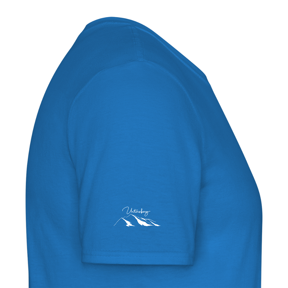 Untersberg Männer Premium T-Shirt vers. Farben 4xDruck Weiss - Royalblau
