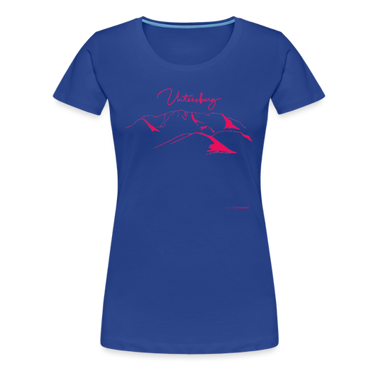 Untersberg Frauen Premium T-Shirt vers. Farben Pink - Königsblau