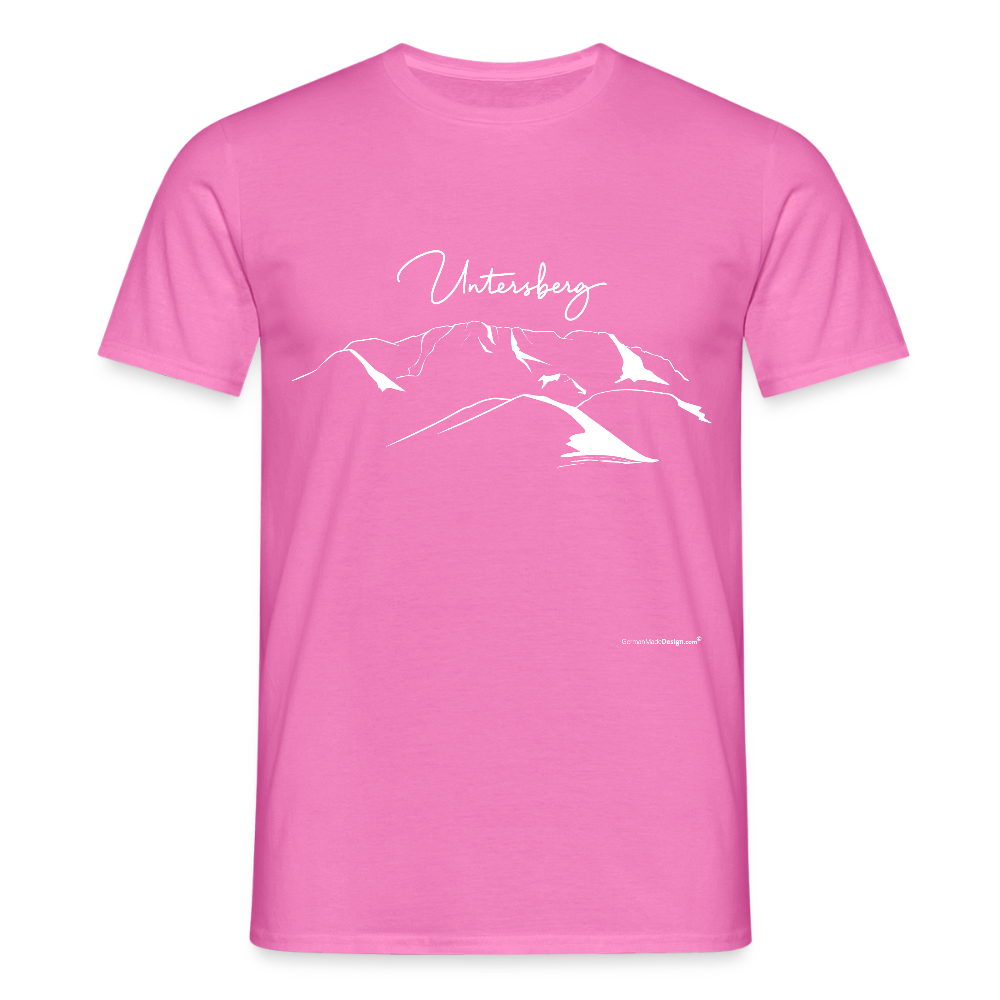 Untersberg Männer Premium T-Shirt in vers. Farben 1xDruck Weiss - Pink