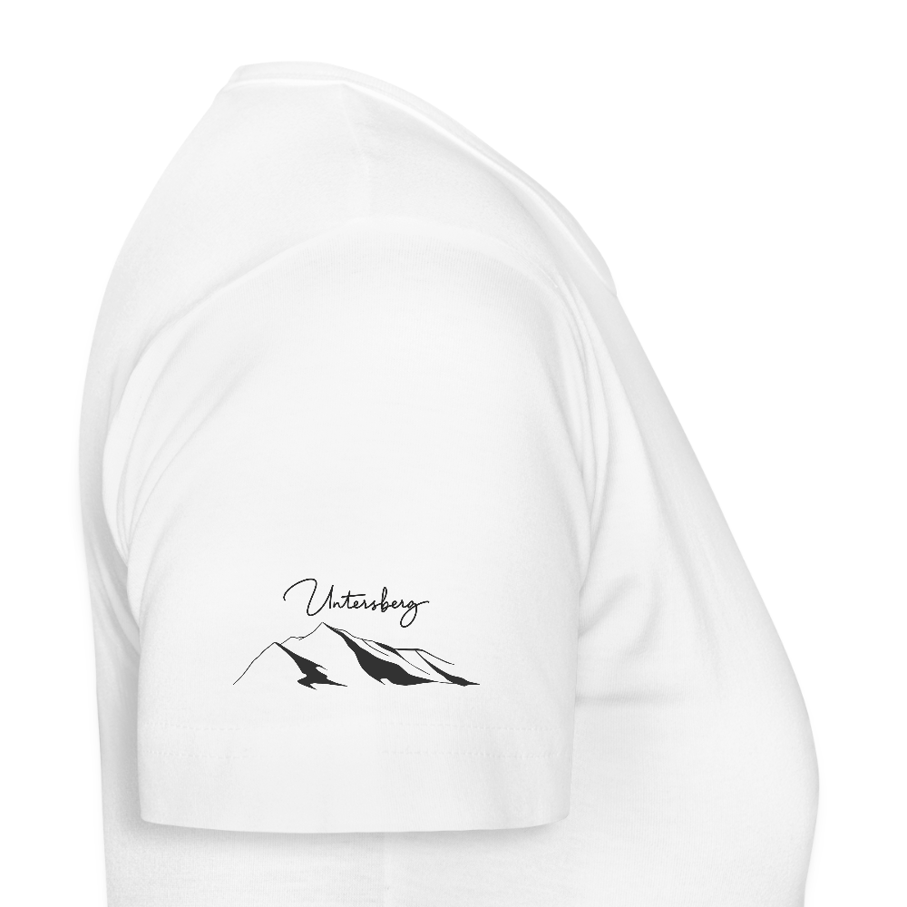 Untersberg Frauen Premium T-Shirt Weiss 4xDruck schwarz - Weiß