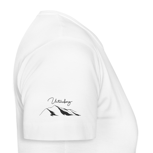 Untersberg Frauen Premium T-Shirt Weiss 4xDruck schwarz - Weiß