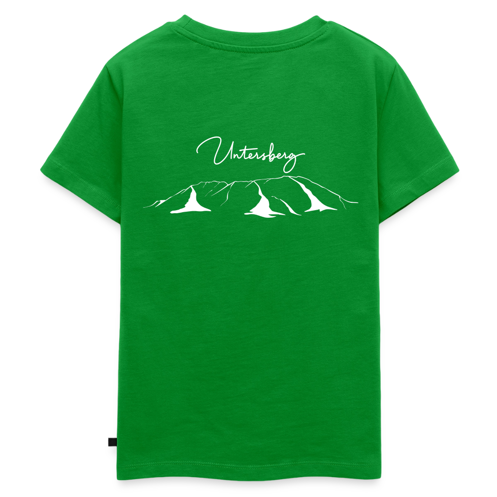 Untersberg Kinder Premium T-Shirt vers. Farben 2xDruck Weiß - Grün