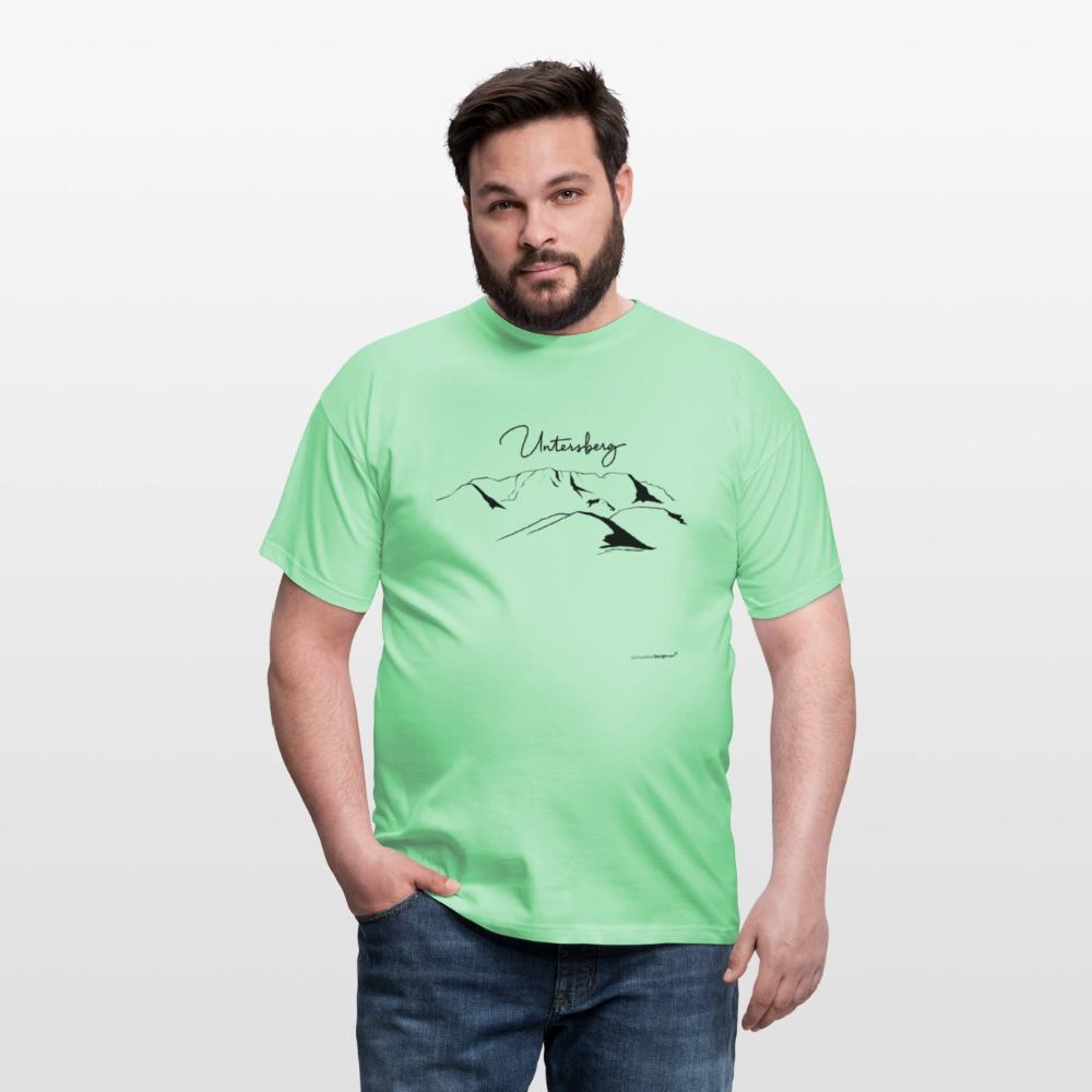 Untersberg Männer Premium T-Shirt in vers. Farben 1xDruck Schwarz - Mintgrün
