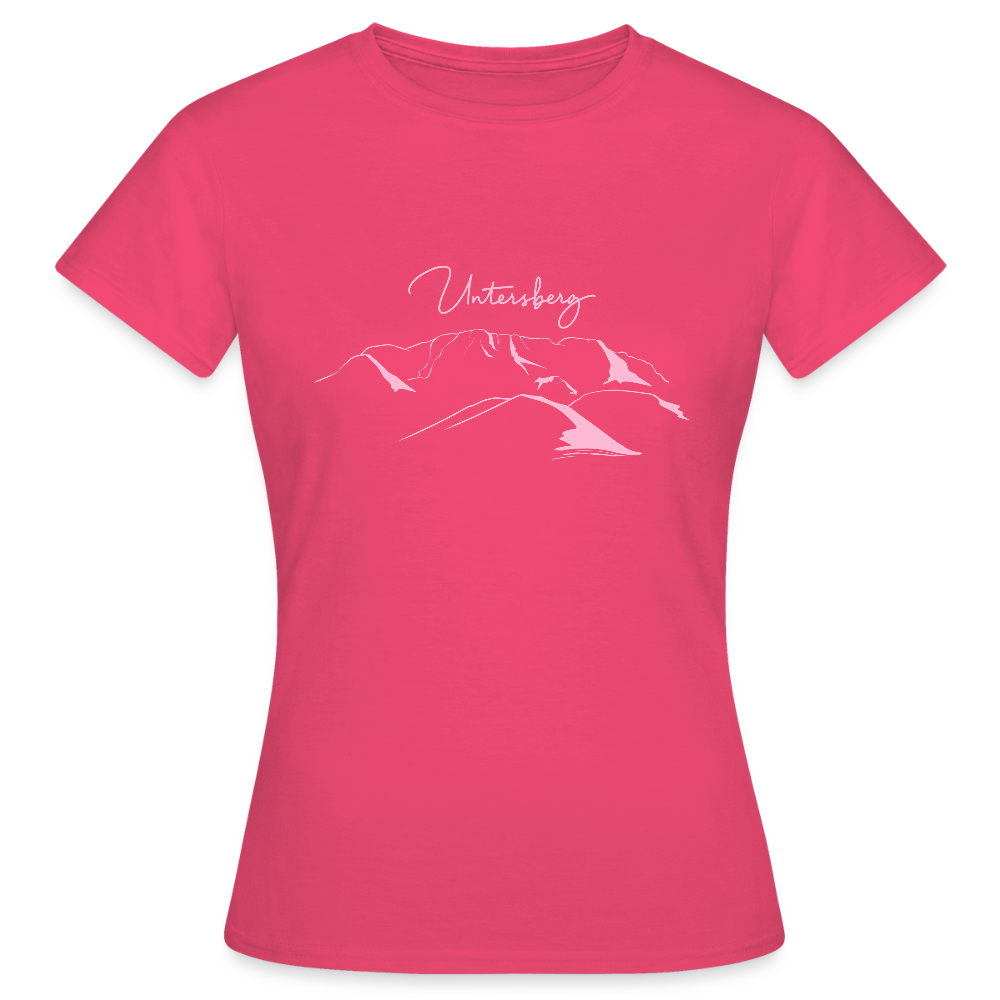 Untersberg Frauen Premium T-Shirt Azalea 4xDruck Rosa - Azalea