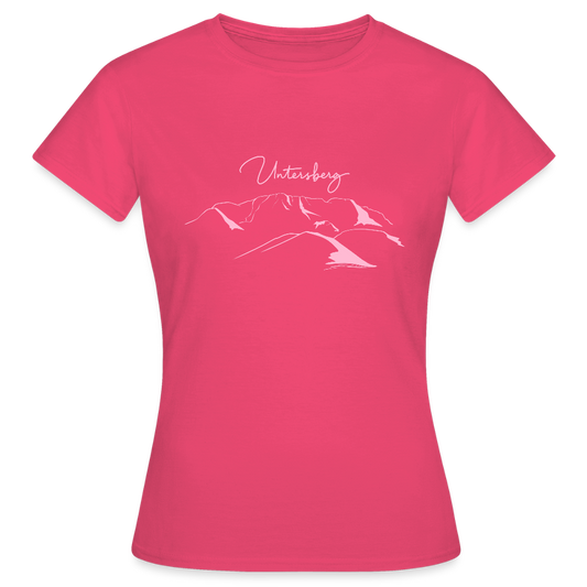 Untersberg Frauen Premium T-Shirt Azalea 4xDruck Rosa - Azalea